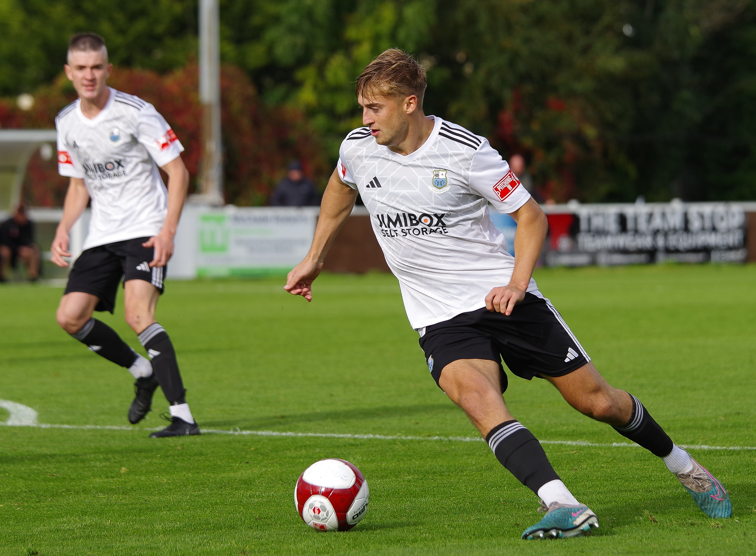 Lucas Weaver playing for Bamber Bridge against Mickleover