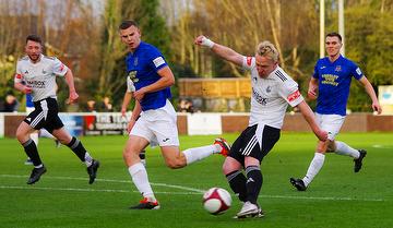 Bamber Bridge v Farsley Celtic. FA Trophy 16/11/24