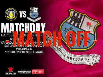Gainsborough Trinity match off.