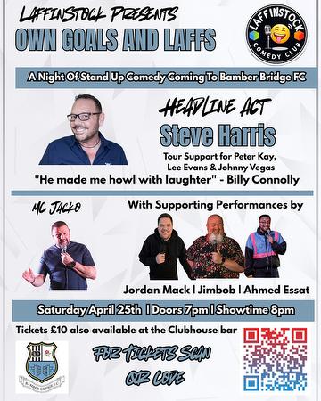 Laffinstock Comedy Club night 25/04/26