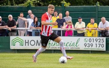 Lucas Weaver in action for Altrincham FC