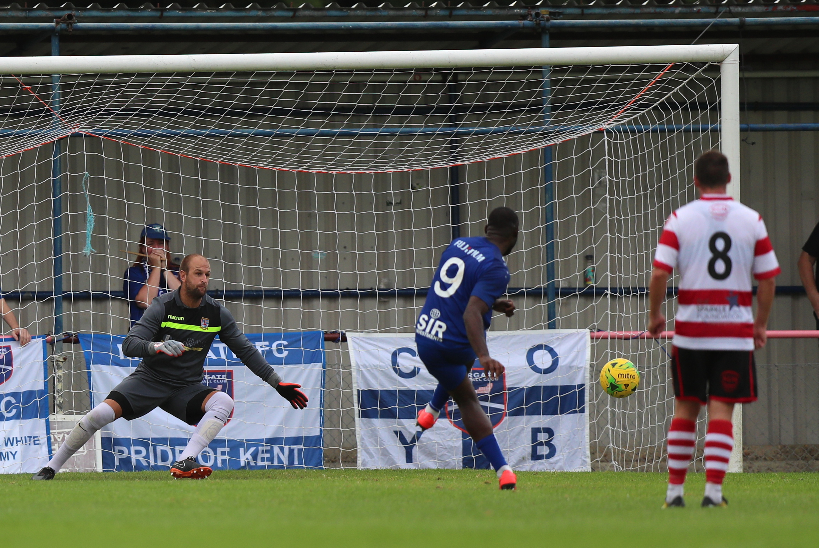 ...but Kudus Oyenuga scores his own hat-trick goal to deny K's a win