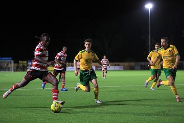 K's in action away to Horsham in the FA Cup
